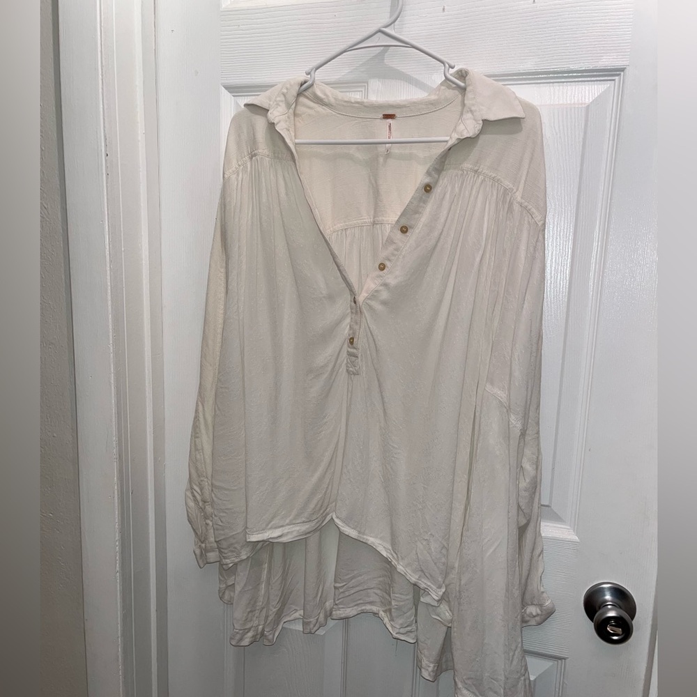 Free People Button Down Shirt size small oversized